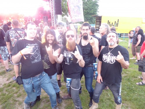 červen 2019 (MetalGate Czech Deathfest 2019) - já a kapela Arallu
