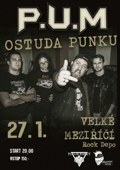 Koncert PUM+Pozor Mamut+Myšlenkový pochod