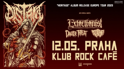 DISTANT, EXTORTIONIST, DAGGER THREAT, ABBIE FALLS - Praha