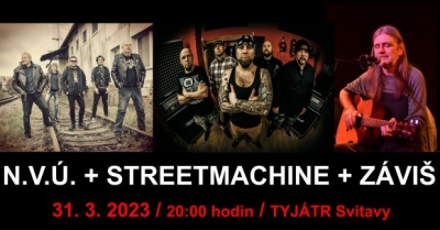 N.V.Ú. + STREETMACHINE + ZÁVIŠ / Svitavy