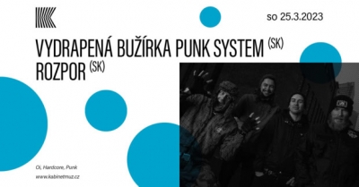 ROZPOR (SK) + VYDRAPENÁ BUŽÍRKA PUNK SYSTEM (SK) - Brno 2023