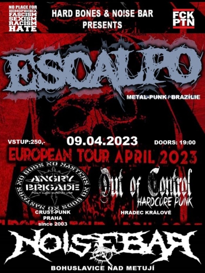 ESCALPO (BRAZÍLIE) + OUT OF CONTROL + ANGRY BRIGADE at Noise Bar