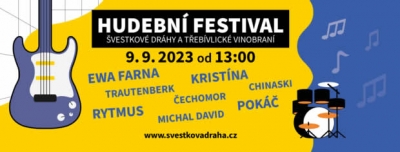 Hudební festival Švestkové dráhy a Třebívlické vinobraní 2023