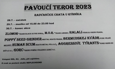 Pavoučí terror 2023