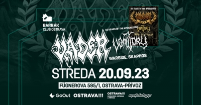 Vader - The World 40-anniversary Tour 2023/2024 - Ostrava