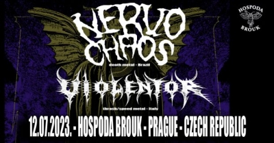 NERVOCHAOS (Brazil), VIOLENTOR (Italy) - Praha 2023