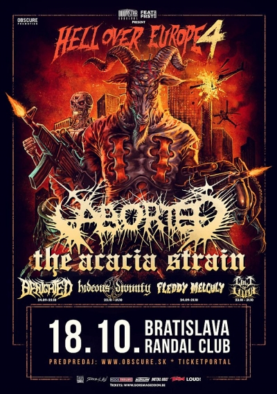 (ZRUŠENO) Hell Over Europe 4 - ABORTED, THE ACACIA STRAIN, BENIGHTED + support - Bratislava