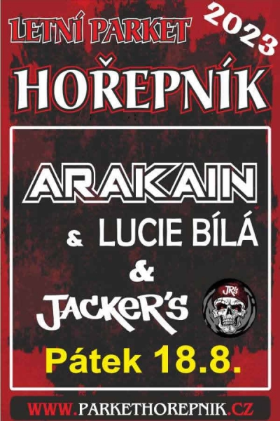 ARAKAIN & LUCIE BÍLÁ & Jacker's - Hořepník 2023