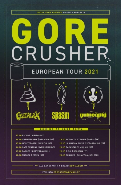 GORECRUSHER EUROPEAN TOUR 2021 - Vídeň