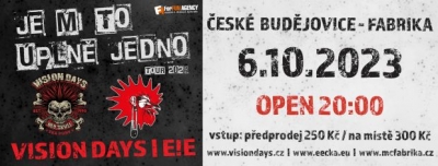 E!E & Vision Days - Je Mi To Úplně Jedno tour 2023 - České Budějovice