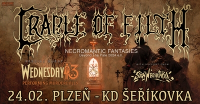 Cradle Of Filth - Necromantic Fantasies Tour 2024 - Plzeň