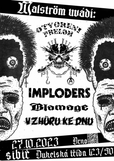 IMPLODERS (CA) // OTVORENI PRELOM (RS) + support - Brno 2023