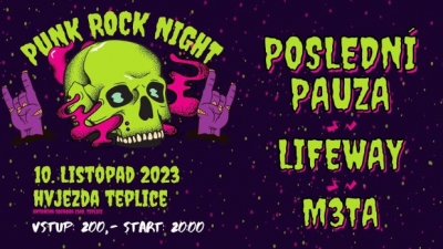 PUNK ROCK NIGHT // Poslední pauza & M3TA & LIFEWAY