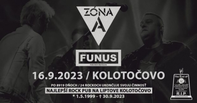 Rozlúčkový posledný koncert ,keď boli na začiatku klubu tak to aj ukončia