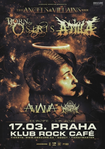 Born of Osiris & Attila - The Angel & Villans Tour 2024 - Praha