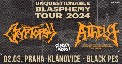 Cryptopsy & Atheist - Unquestionable Blasphemy Tour 2024 - Praha