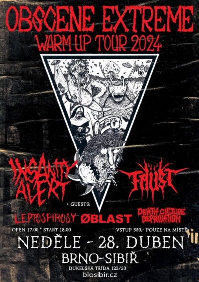 OBSCENE EXTREME WARM UP TOUR 2024 - Brno