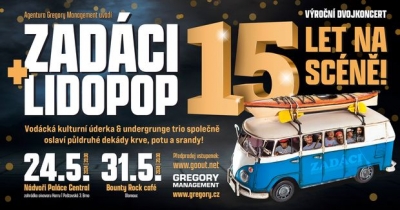 Zadáci & Lidopop - výroční dvojkoncert - 15 let na scéně! - Brno