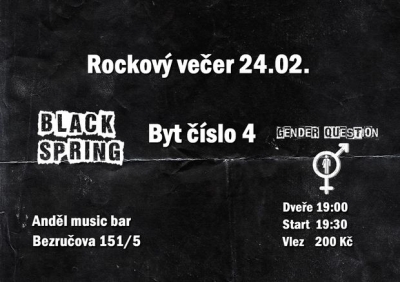 Byt číslo 4, Black Spring a Gender Question v Andělovi 2024