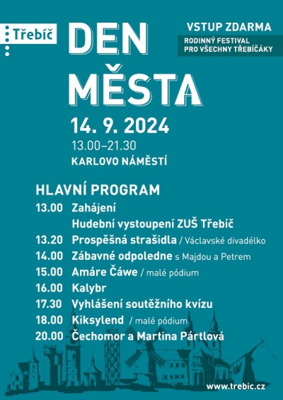 (ZRUŠENO) Den města Třebíč 2024