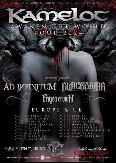 Kamelot - Europe/UK tour 2024 - Zlín