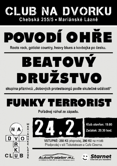 Povodí Ohře, Beatový Družstvo, Funky Terrorist - Mariánské Lázně 2024