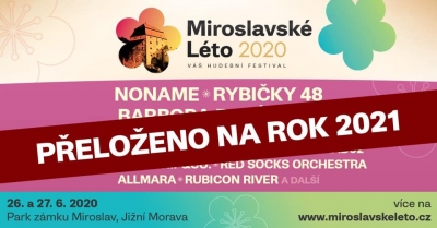 (ZRUŠENO) Miroslavské léto 2020 + 2021