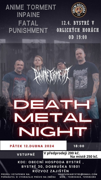 DEATH METAL NIGHT Bystré 2024