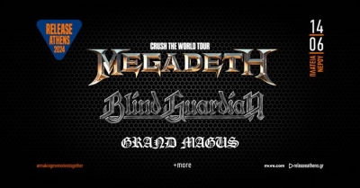 Release Athens 2024:  Megadeth, Blind Guardian, Grand Magus, a další...