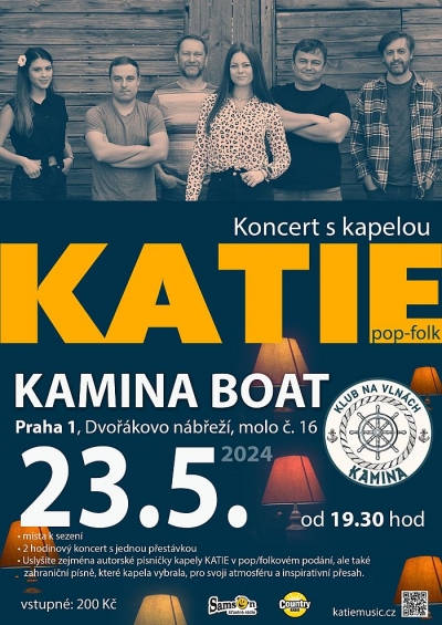 Koncert na Vltavě s kapelou KATIE