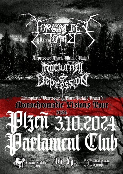 FORGOTTEN TOMB & NOCTURNAL DEPRESSION - Monochromatic Visions Tour 2024 - Plzeň