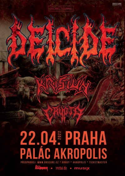 (ZRUŠENO) Deicide, Krisiun, Crypta - Praha