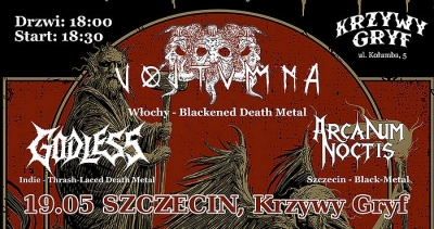 VOLTUMNA (IT) & Godless (IND) & Arcanum Noctis (PL) - Szczecin 2024