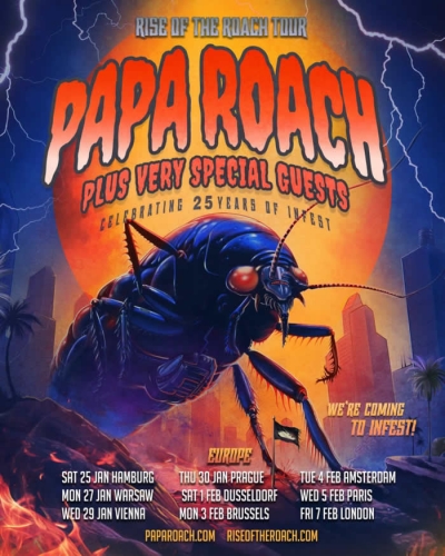 Papa Roach - Rise Of The Roach Tour 2025 - Vídeň