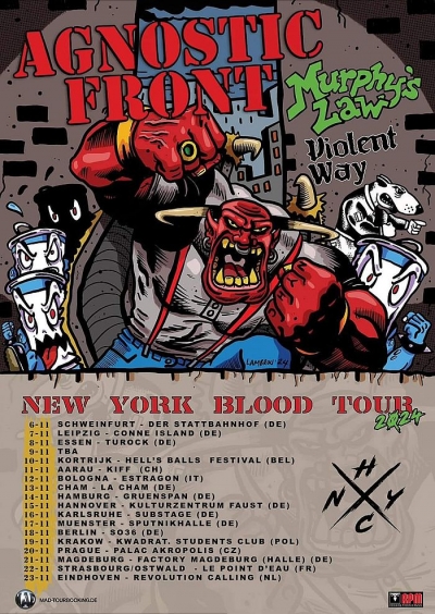 Agnostic Front - New York Blood Tour 2024 - Praha