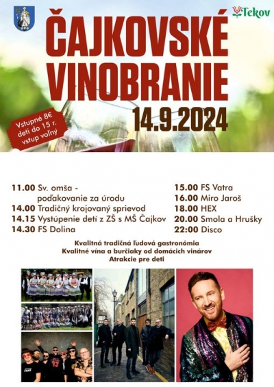 Čajkovské vinobranie 2024