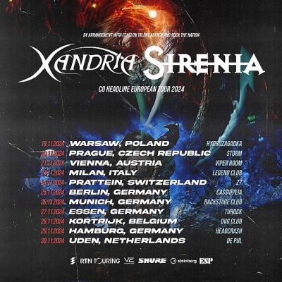 Xandria & Sirenia - Co-Headline European Tour 2024 - Vídeň