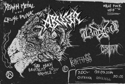 Death/crust punk show: BUDDAH (POL), ABUSER (POL), KOITUSS, OBTAIN