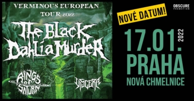 (ZRUŠENO) The Black Dahlia Murder, Rings of Saturn, Viscera - Praha