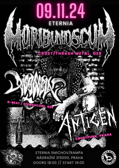 MORIBUND SCUM, DISASSELN, ANTIGEN - Praha 2024