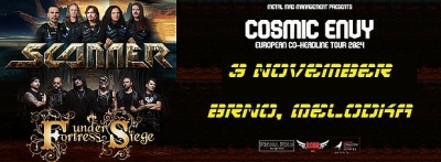 Scanner & Fortress Under Siege - COSMIC ENVY Tour 2024 - Brno