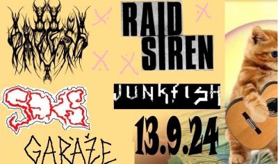 SEKS / PIPESH / RAID SIREN / JUNKFISH - Bratislava 2024