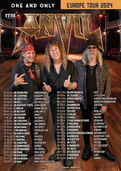 Anvil - One and Only Europe Tour 2024 - Mnichov