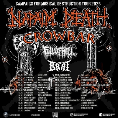 Napalm Death - Camping For Musical Destruction Tour 2025 - Lipsko