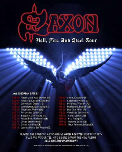 Saxon - Hell, Fire And Steel Tour 2025 - Krakov