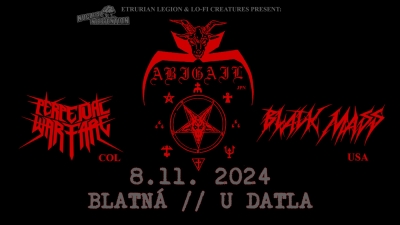 Abigail (JPN), Perpetual Warfare (COL), Black Mass (USA) - Blatná 2024