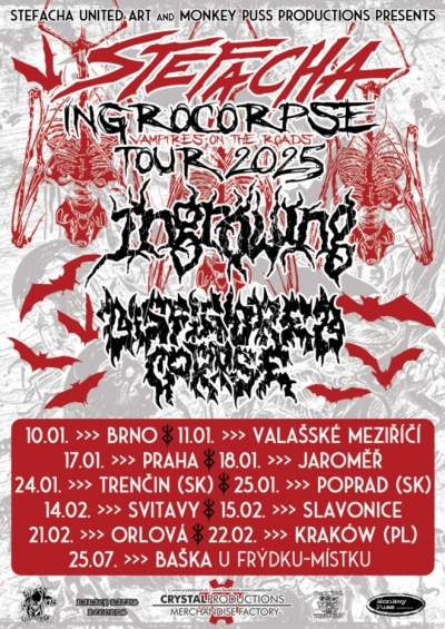 Ingrowing & Disfigured corpse - STEFACHA INGROCORPSE TOUR 2025 - Brno