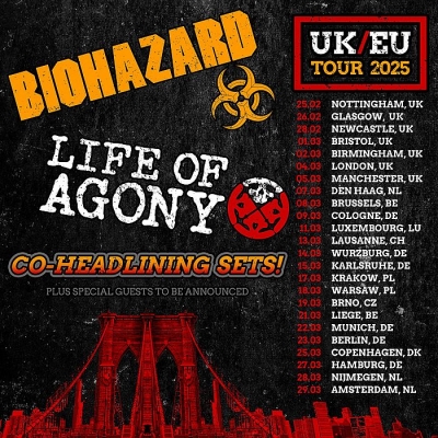 BIOHAZARD & LIFE OF AGONY - CO-HEADLINE EUROPE/UK TOUR 2025 - Krakov