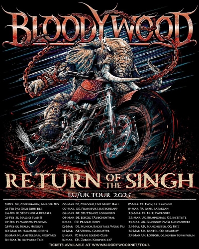 Bloodywood - Return of the Singh EU/UK Tour 2025 - Berlín