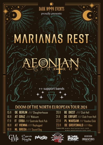 Marianas Rest & Aeonian Sorrow - DOOM OF THE NORTH EUROPEAN TOUR 2024 - Berlín